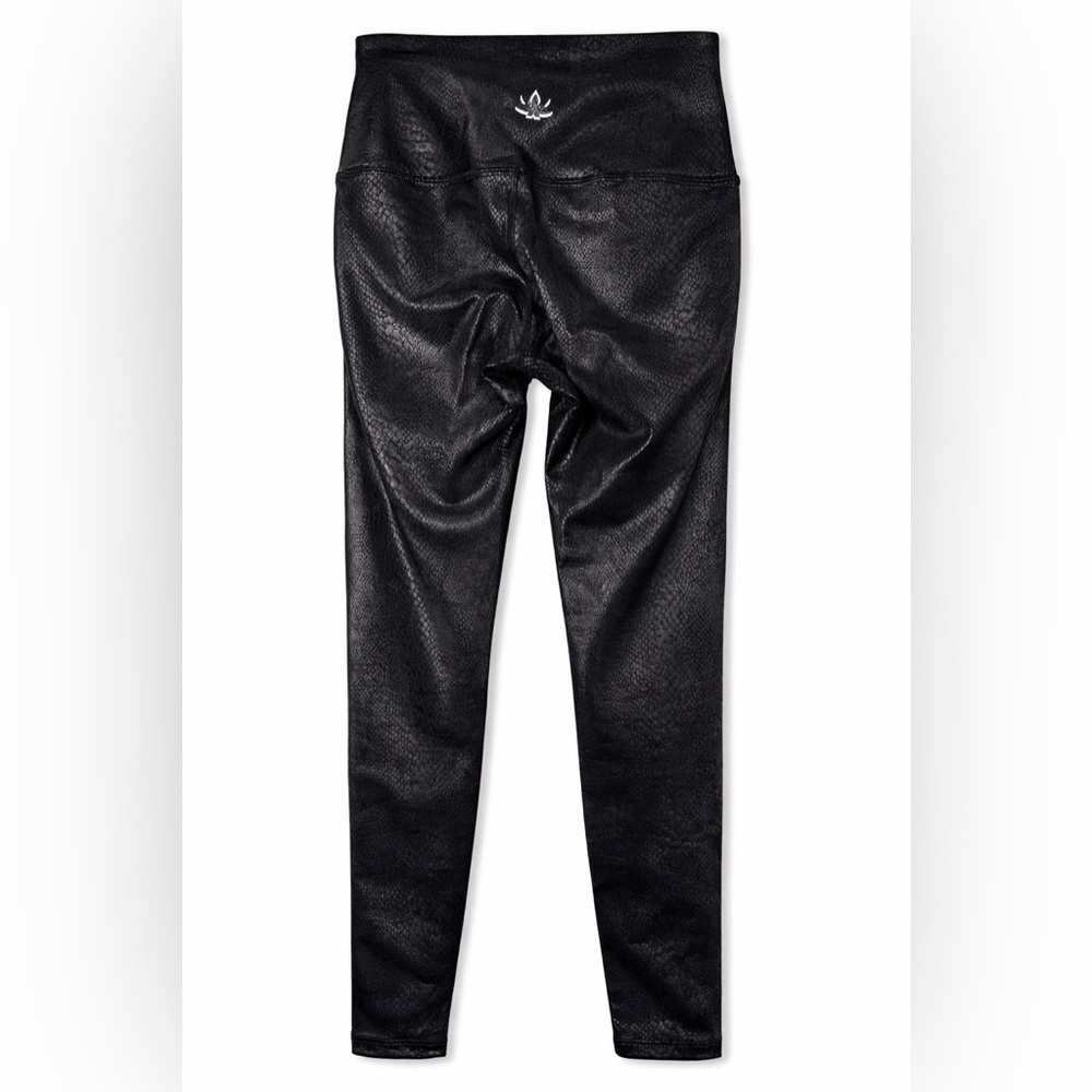Beyond Yoga Snake Print High Waisted Leggings Black Shimmer‎ Athleisure- Small